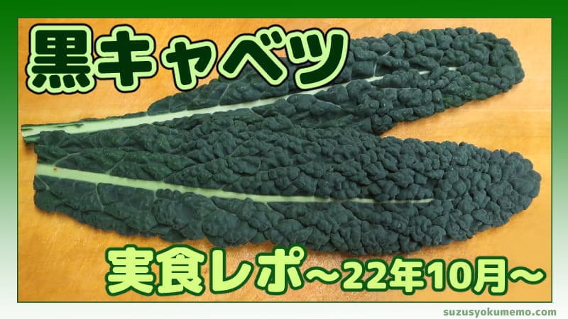 黒キャベツ実食レポ