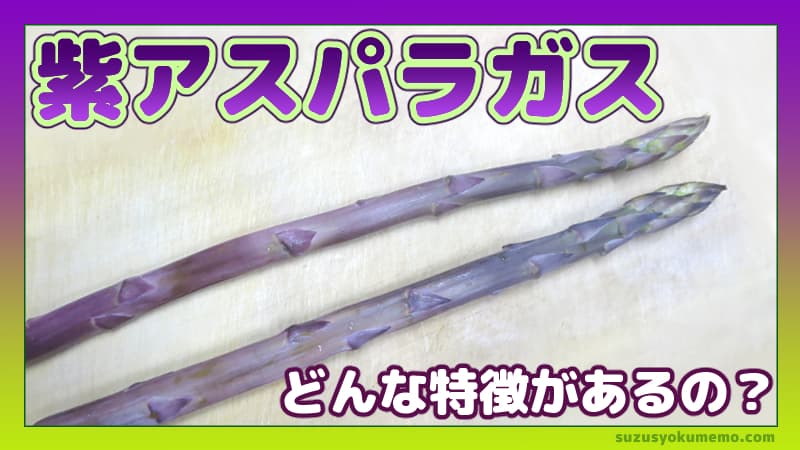 紫アスパラガスの特徴は？