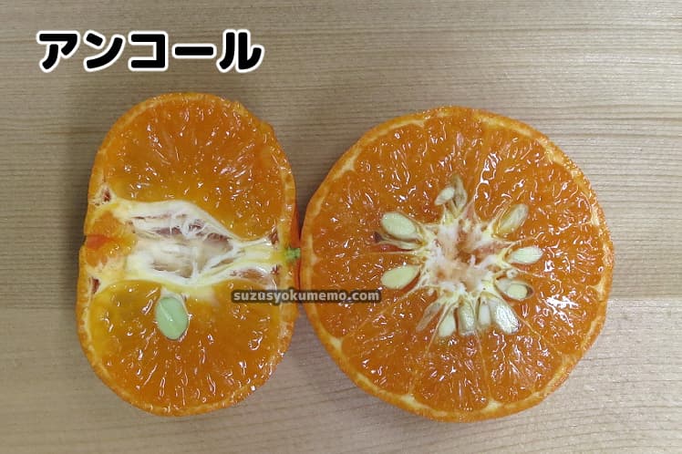 アンコールオレンジの断面