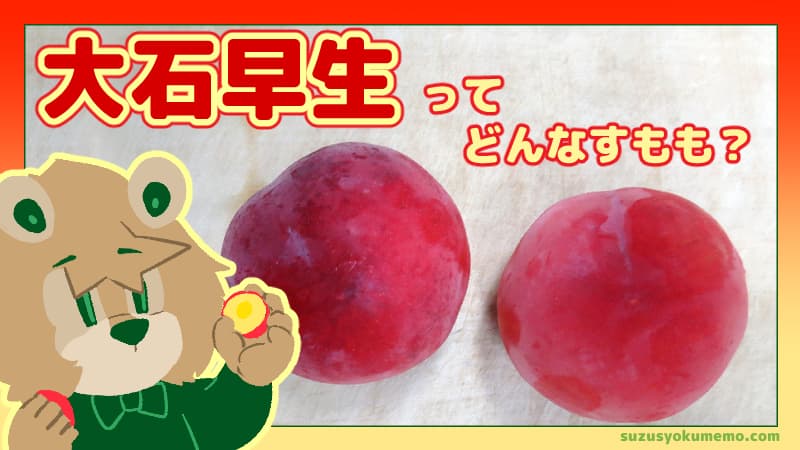 大石早生ってどんなすもも？